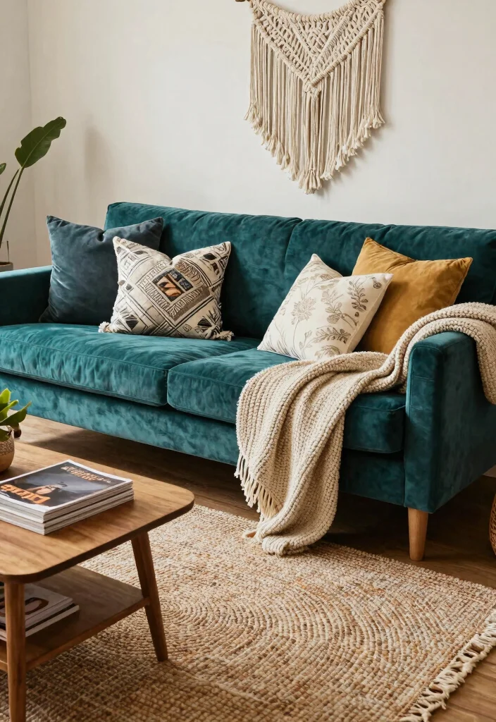 15 Artsy Living Room Ideas: Creative, Bold, and Expressive - 1. Layered Textures 1