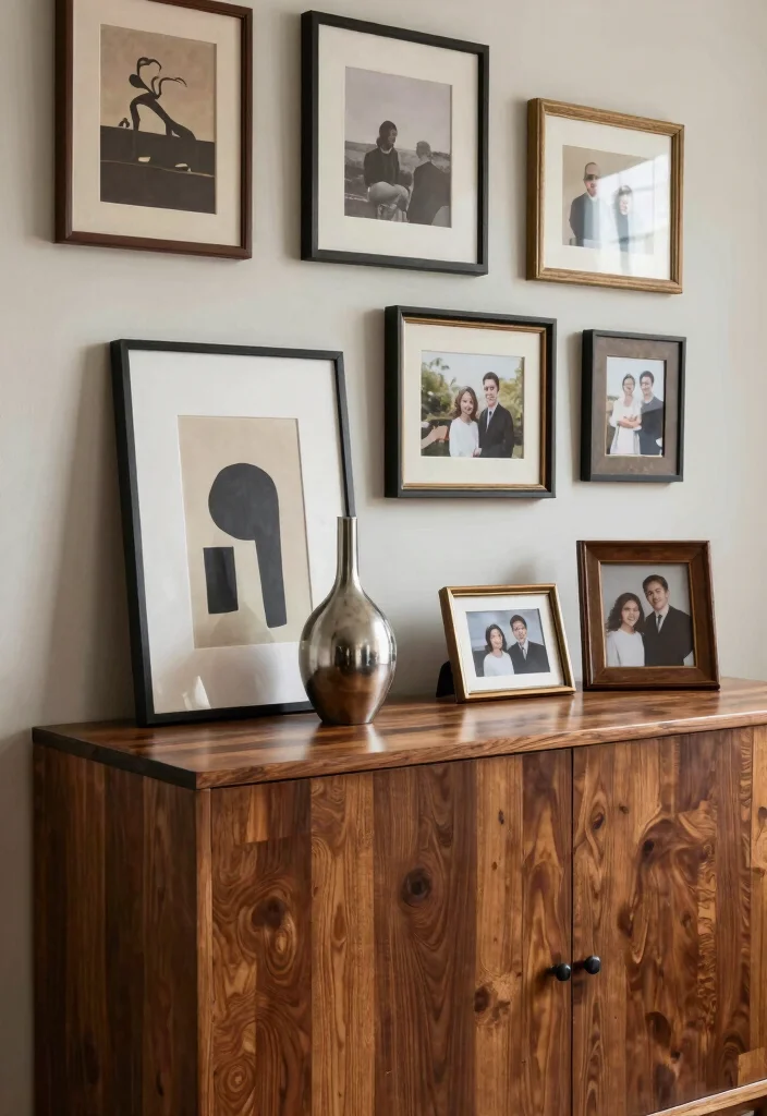 15 Console Living Room Ideas: Functional and Elegant - 3. Vintage Finds with Modern Flair 1