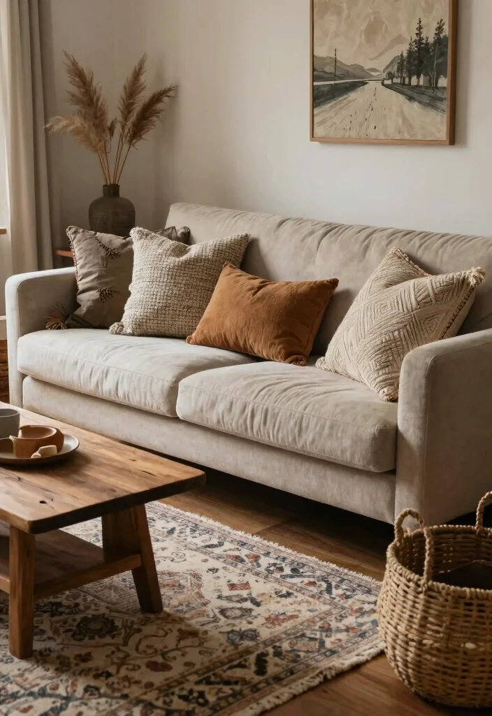 15 Hippie Living Room Ideas Free Spirited and Warm - 12. Incorporating Textures 1