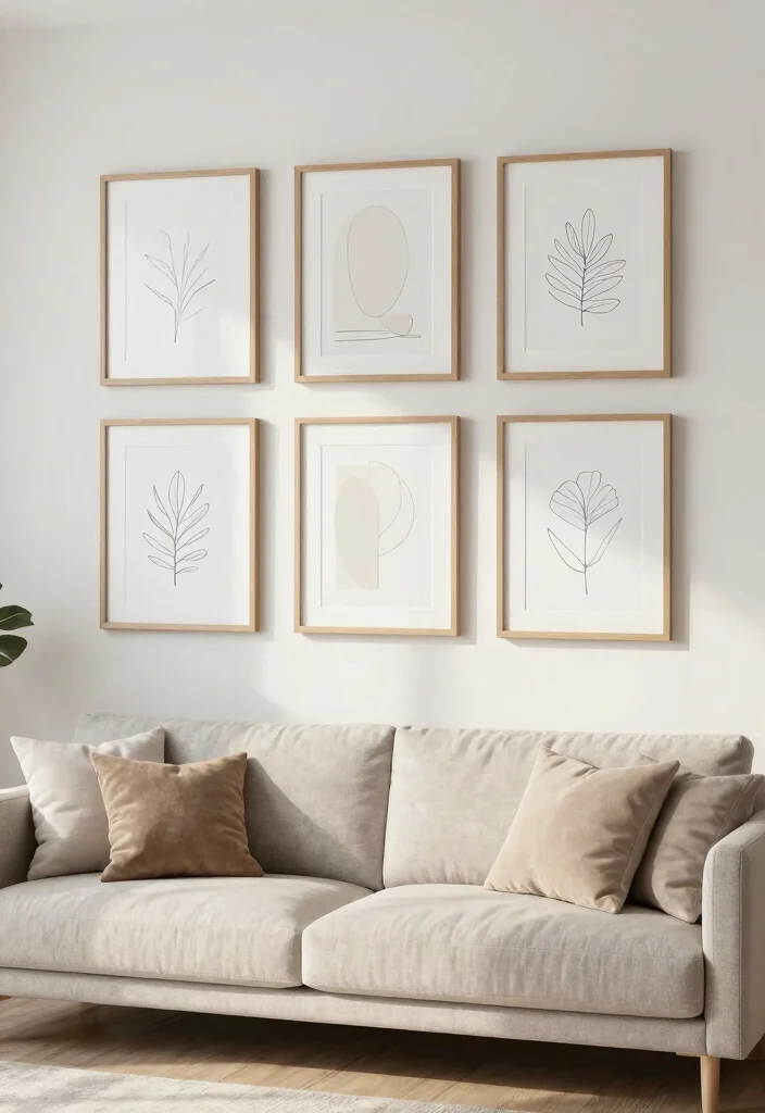 15 Living Room Coloring Page Ideas for Fun Creative Decor - 14. Minimalist Beauty 1
