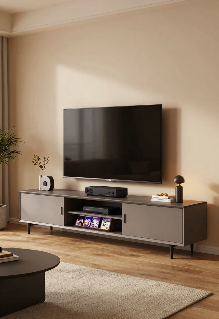 15 Living Room Gaming Ideas: Cool Functional Setups - 11. Versatile Entertainment Center 1