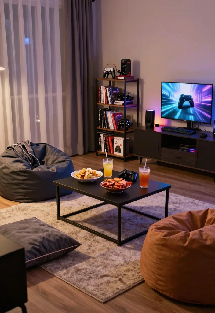 15 Living Room Gaming Ideas: Cool Functional Setups - 15. Chill Gaming Zones 1