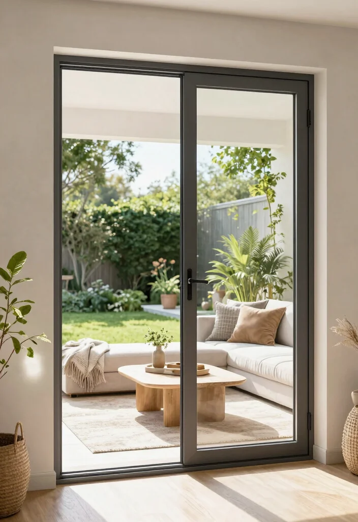 15 Living Room Patio Doors Ideas for Bright Indoor-Outdoor Flow - 10. Energy-efficient Patio Doors 1