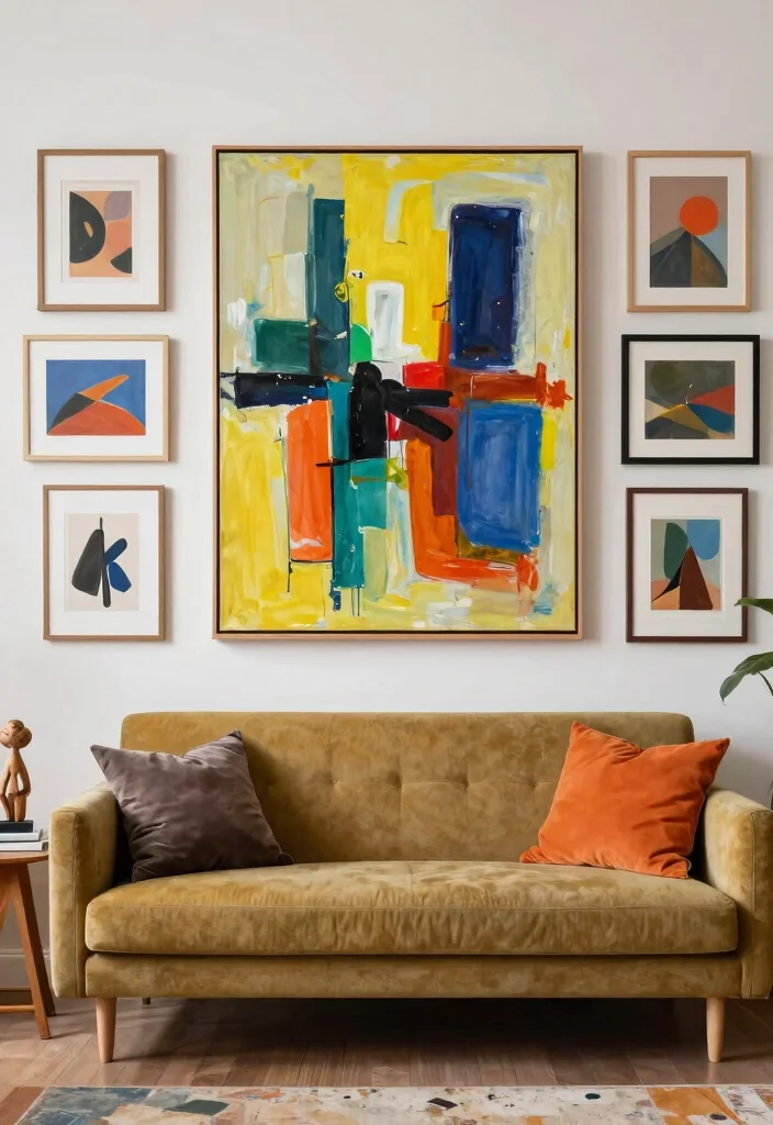 15 Living Room Studio Ideas for Smart Compact Living - 12. Artistic Expression 1