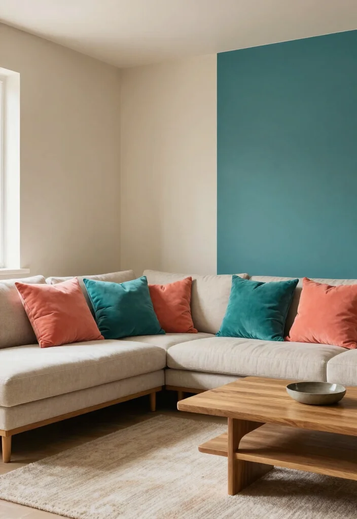 15 Living Room Studio Ideas for Smart Compact Living - 8. Color Palette Harmony 1