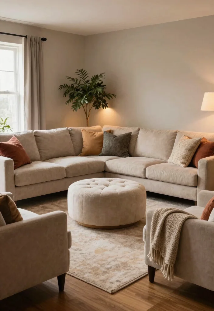 15 Living Room With No TV Ideas: Calm Conversation-Focused Spaces - 2. Cozy Seating Arrangements 1
