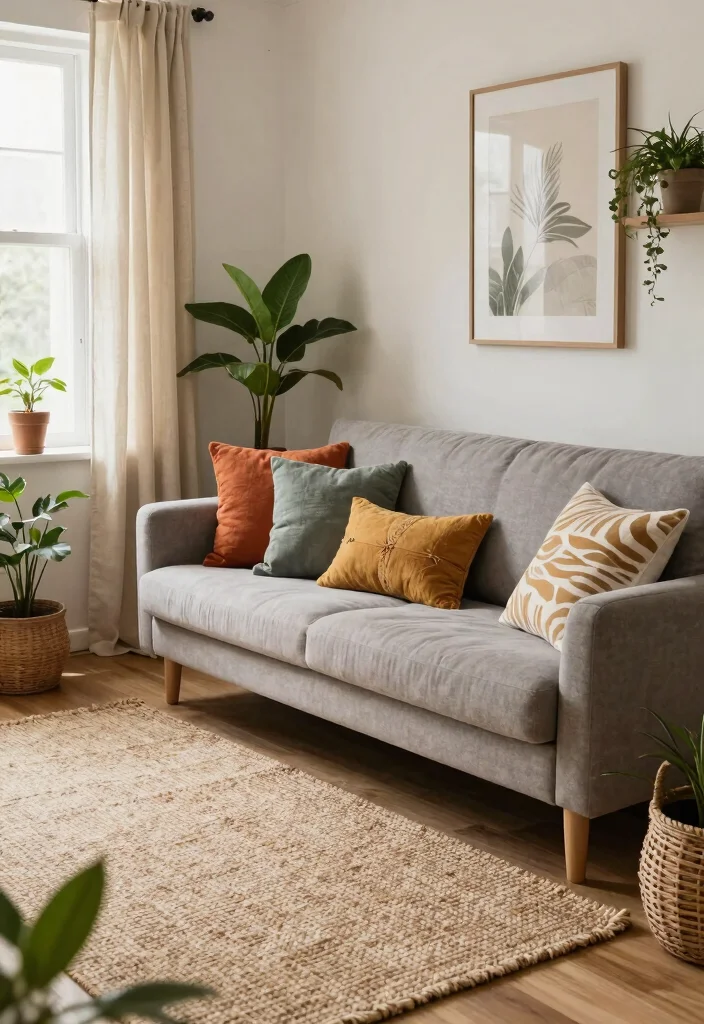 15 Rooms To Go Living Room Ideas: Practical Modern Sets - 3. Eco-Friendly Textiles 1