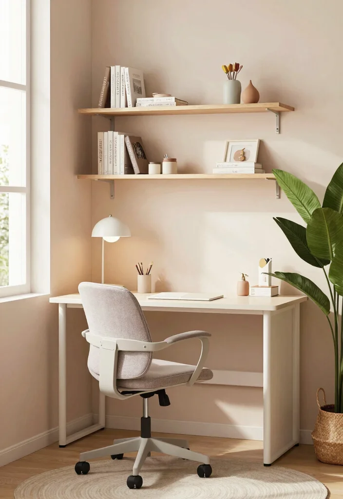 16 Alcove Living Room Ideas: Cozy, Smart, and Stylish - 3. Functional Workspace Alcove 1