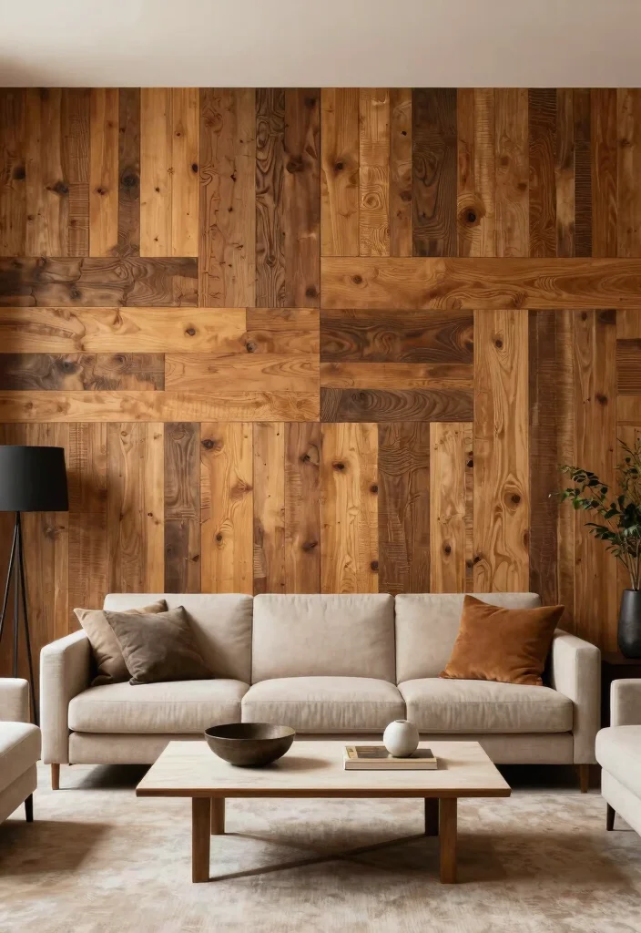 16 Front Living Room Ideas Welcoming and Stylish - 9. Textured Walls 1