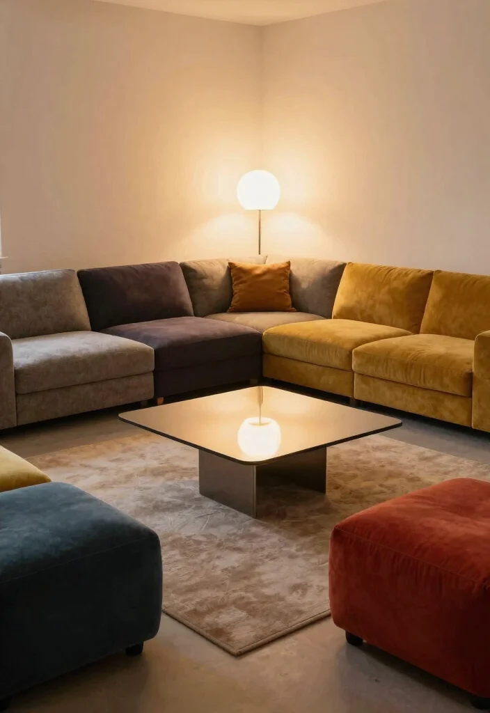 16 Living Room Extension Ideas Seamless Extra Space - 13. Modular Furniture for Flexibility 1