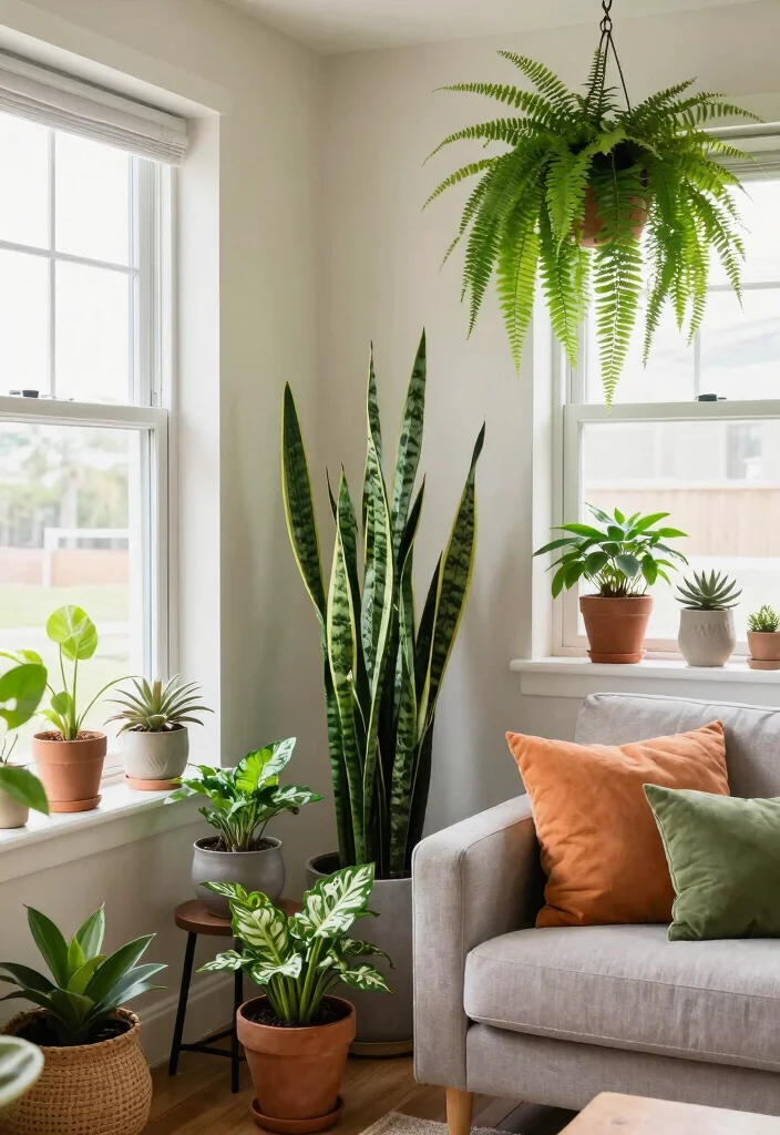 16 Living Room Extension Ideas Seamless Extra Space - 4. Indoor Plants for Freshness 1