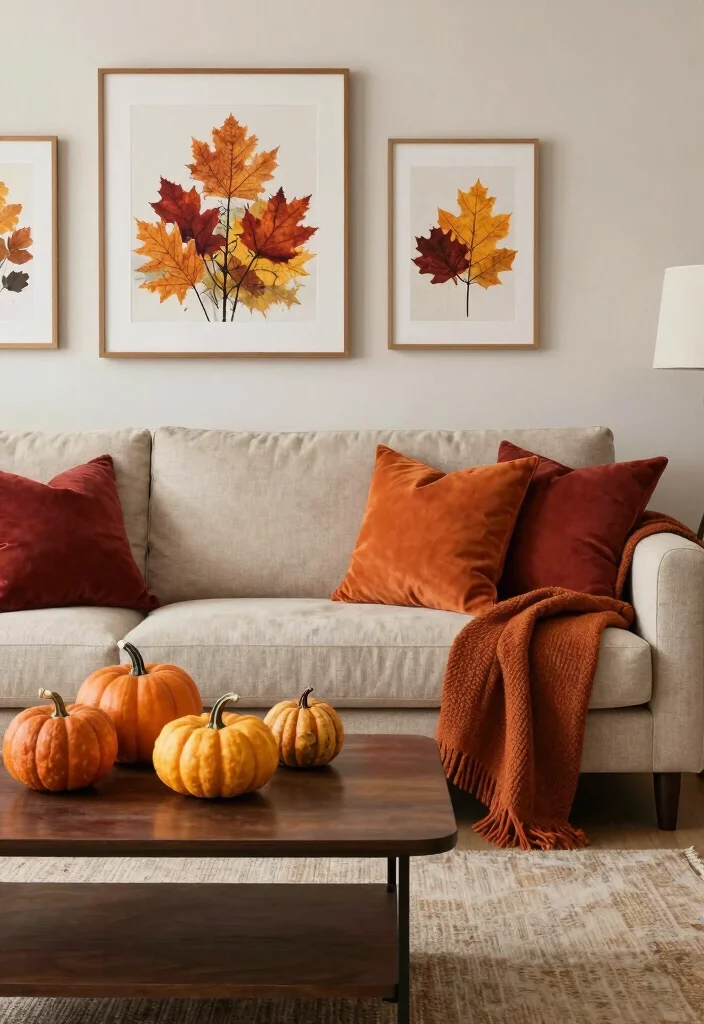 16 Monochromatic Living Room Ideas for a Clean, Cohesive Style - 11. Seasonal Decor Switch-Ups 1