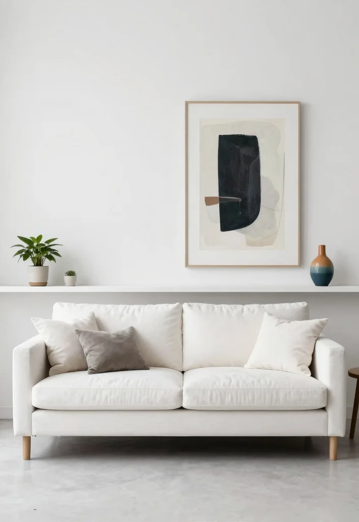 16 Monochromatic Living Room Ideas for a Clean, Cohesive Style - 7. Minimalist Decor 1