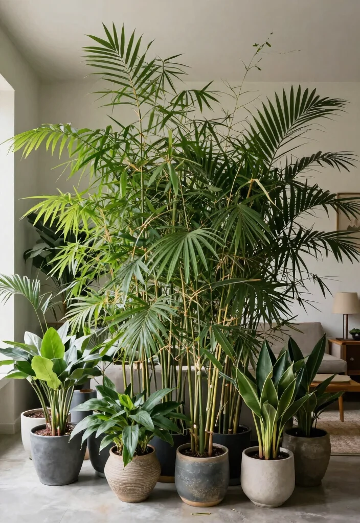 16 Plant Aesthetic Living Room Ideas for Lush Cozy Decor - 15. Green Room Divider 1