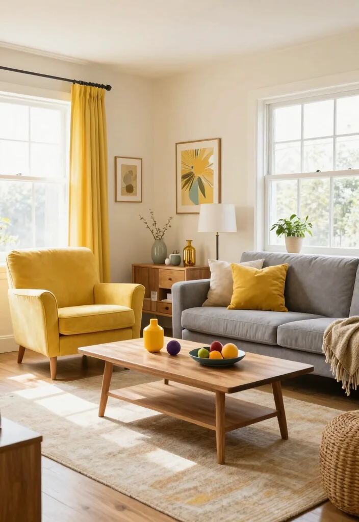 16 Warm Living Room Colors Ideas Cozy Inviting Palettes - 14. Golden Yellow 1