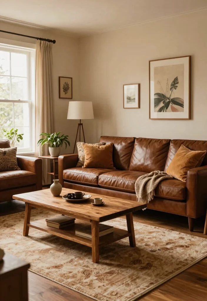 16 Warm Living Room Colors Ideas Cozy Inviting Palettes - 9. Cinnamon Brown 1