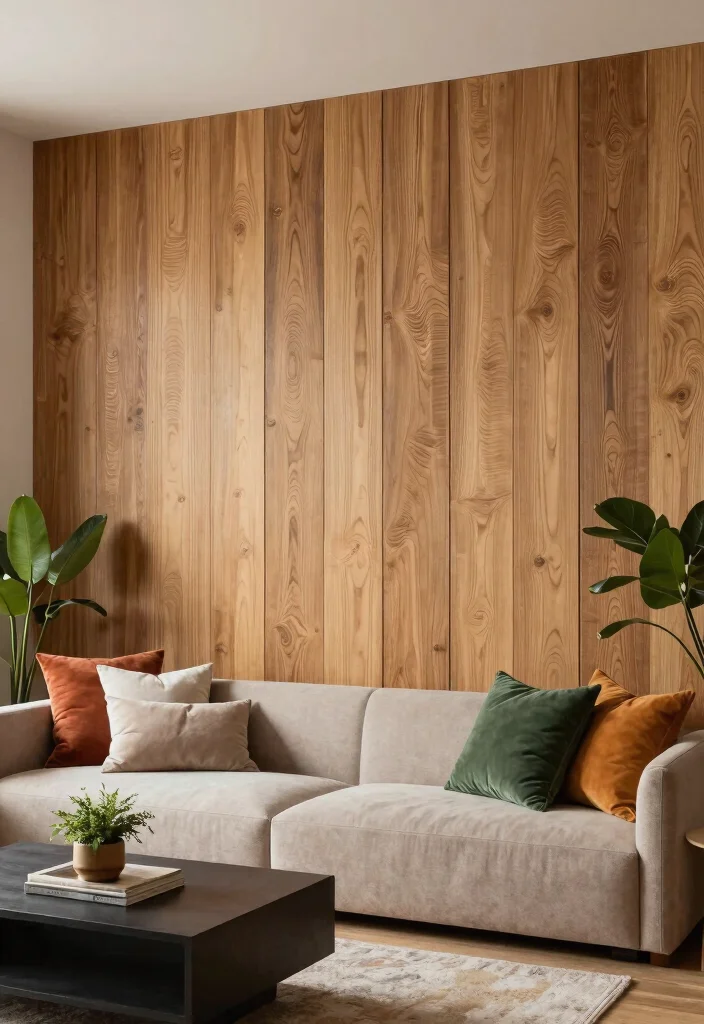 17 Bed Living Room Ideas: Smart Studio Layouts - 12. Textured Wall Treatments 1