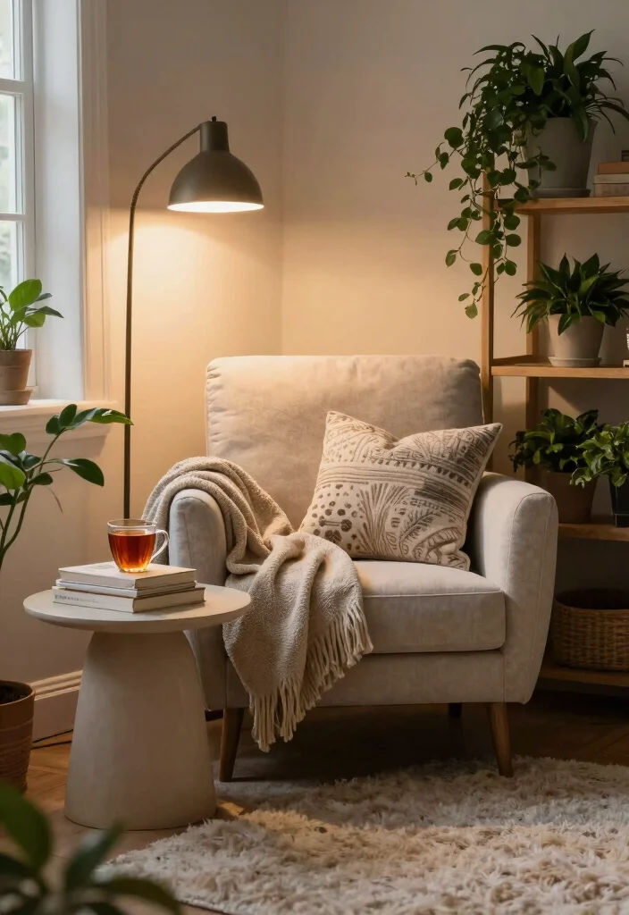 17 Inviting Living Room Ideas Comfortable and Welcoming - 11. Create a Cozy Corner 1