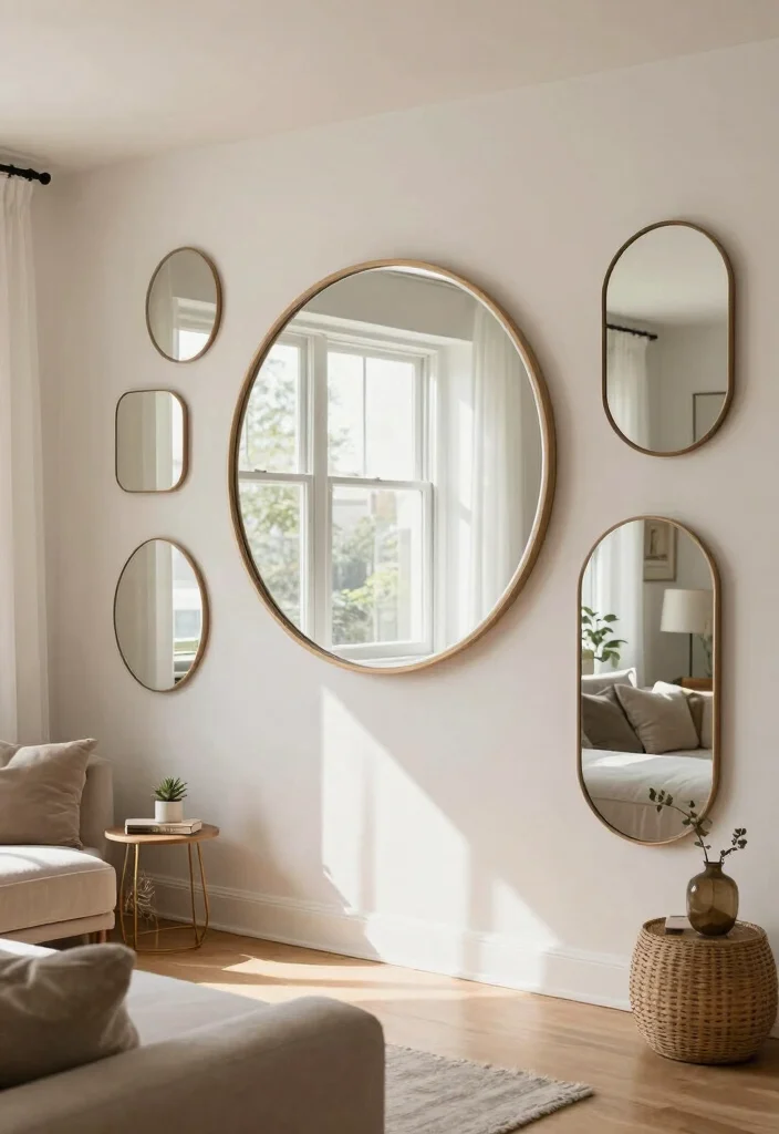 17 Living Room Video Ideas Aesthetic Setup Inspiration - 13. Incorporating Mirrors for Space 1