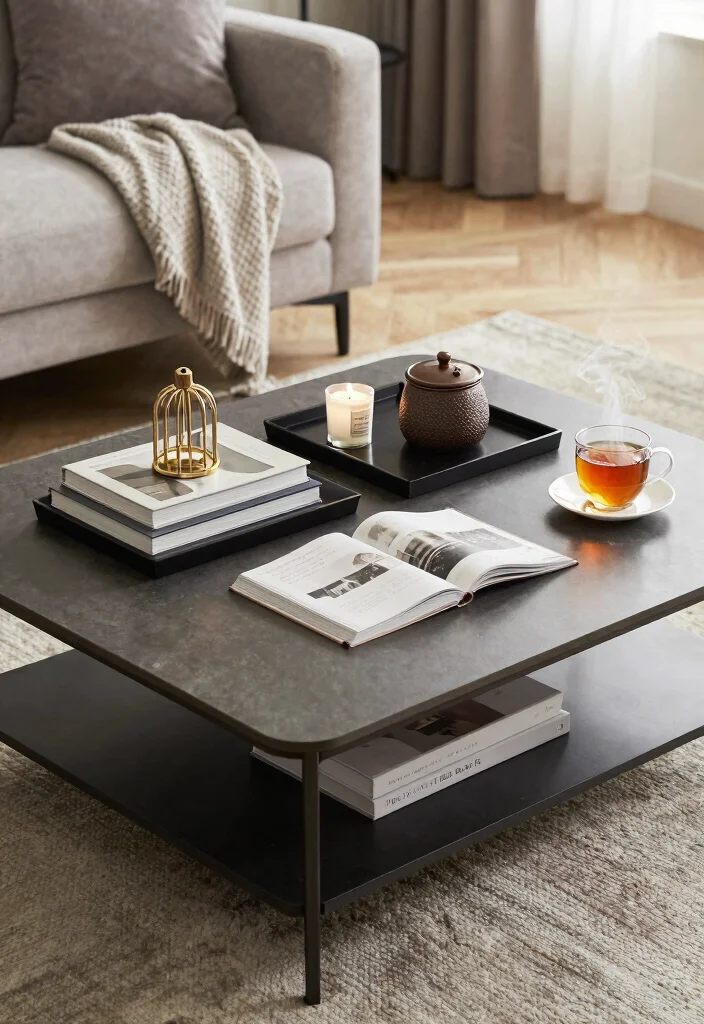 17 Living Room Video Ideas Aesthetic Setup Inspiration - 16. Curate Your Coffee Table 1