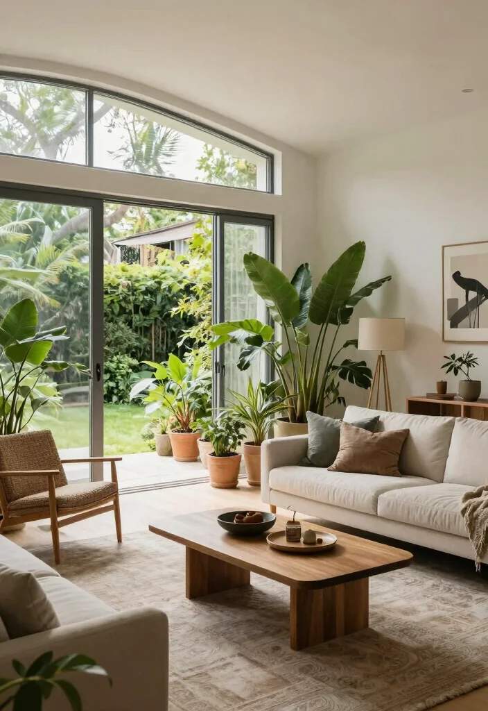 17 Living Room Video Ideas Aesthetic Setup Inspiration - 17. Bring in the Outdoors 1