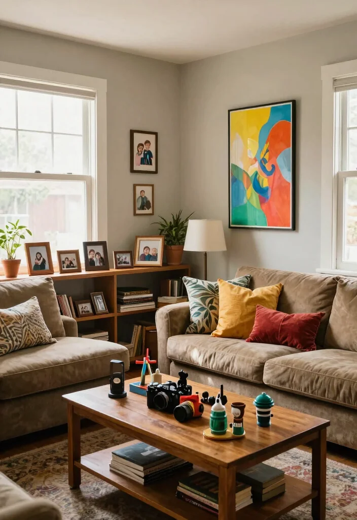 17 Living Room With Two Windows Ideas for Balanced Bright Layouts - 16. Personal Touches and Decor 1