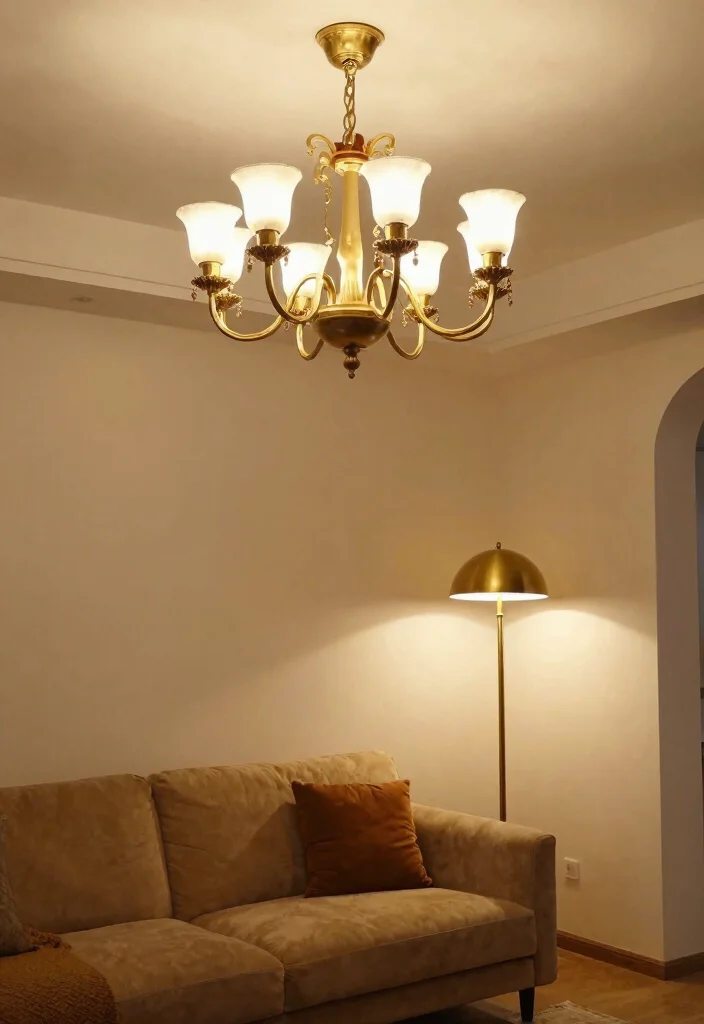 17 Stardew Living Room Ideas Cozy Cottagecore Vibes - 14. Vintage Lighting Fixtures 1