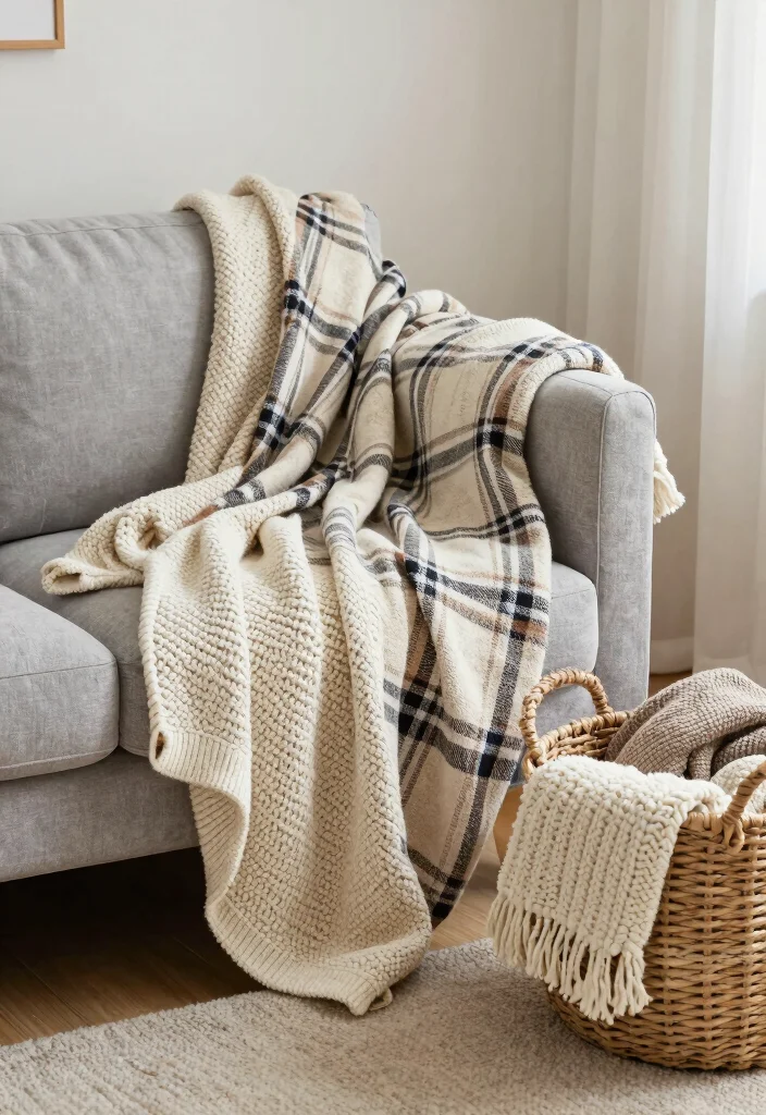 17 Stardew Living Room Ideas Cozy Cottagecore Vibes - 4. Cozy Throw Blankets 1