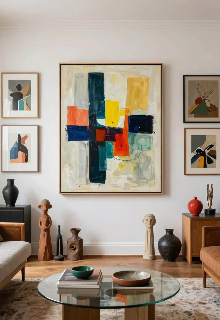 18 2026 Living Room Trends You Will See Everywhere - 17. Artistic Expressions 1