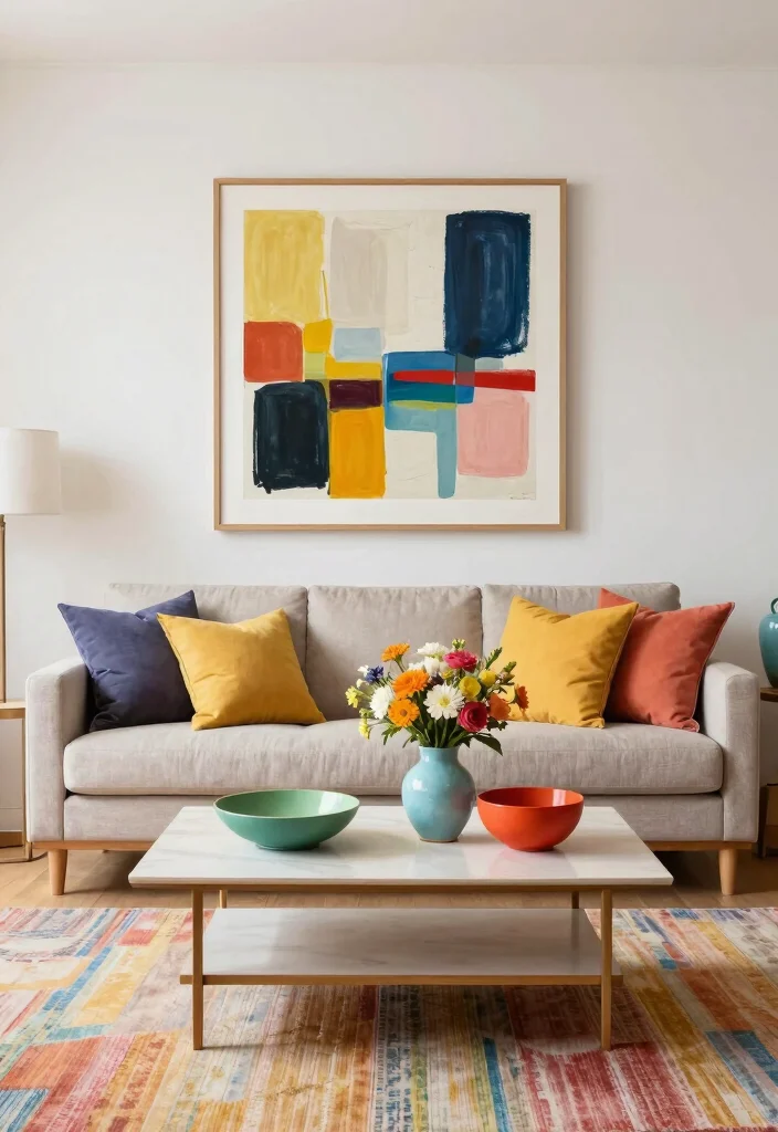 18 2026 Living Room Trends You Will See Everywhere - 4. Colorful Accent Pieces 1