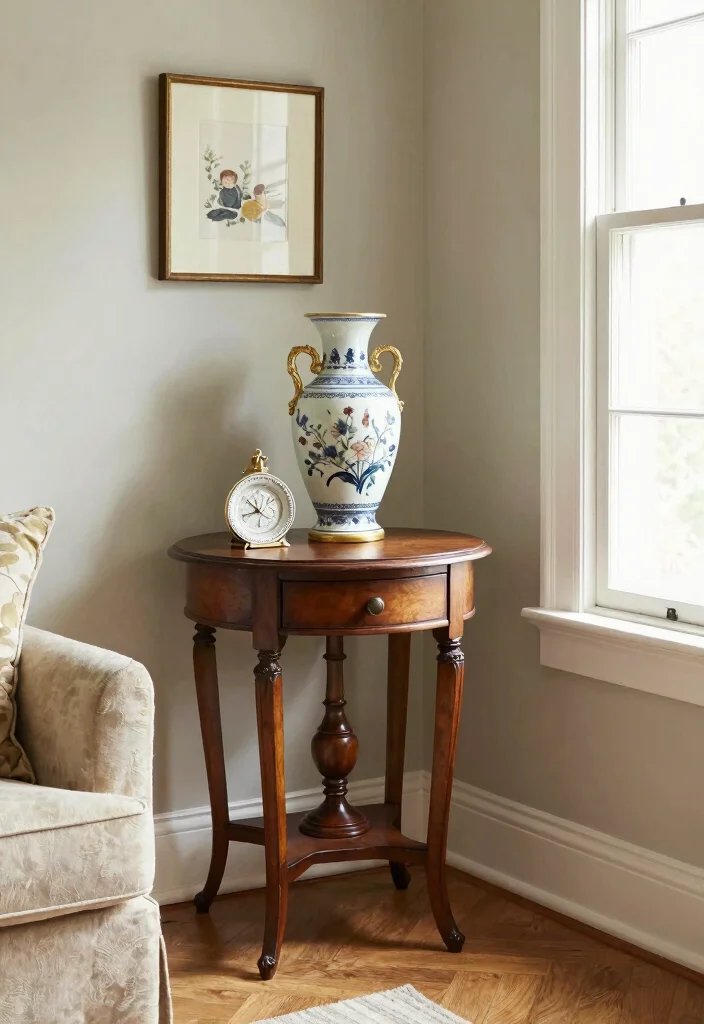 18 Grandmacore Living Room Ideas: Cozy Vintage Charm - 11. Family Heirlooms 1