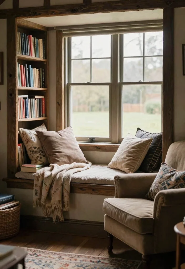 18 Tudor Living Room Ideas with Historic Rich Character - 10. Cozy Nooks 1