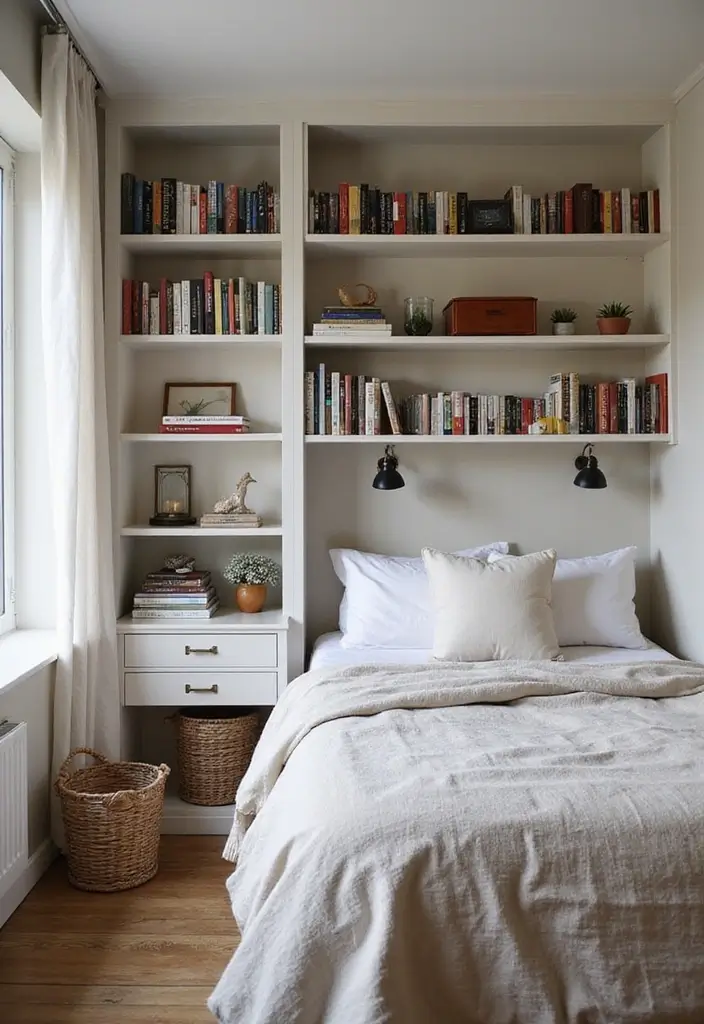 25 Aesthetic Small Bedroom Ideas That Look Bigger Instantly - 3. Clever Storage Solutions