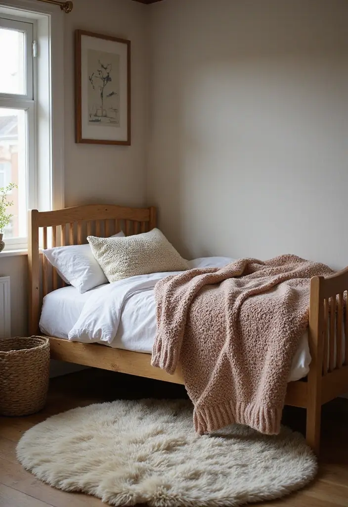 25 Aesthetic Small Bedroom Ideas That Look Bigger Instantly - 5. Layered Textures