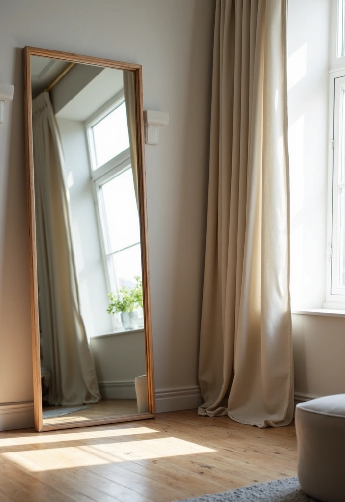 25 Aesthetic Small Bedroom Ideas That Look Bigger Instantly - 7. Mirrors for Depth