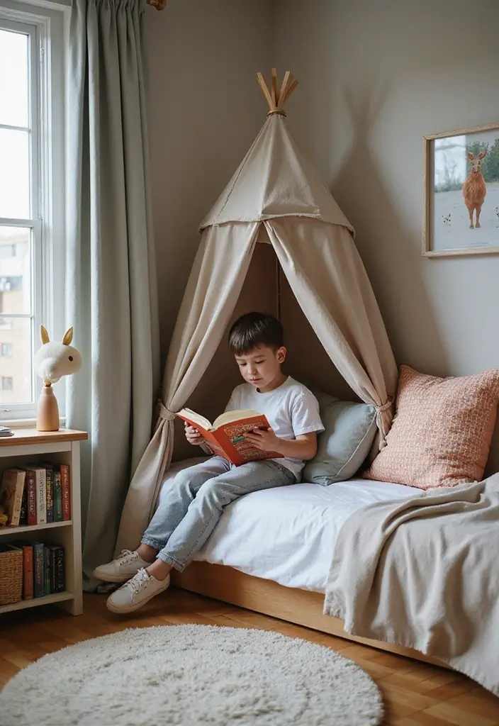 25 Big Boys Bedroom Ideas That Look Grown-Up but Still Fun - 13. Cozy Reading Nook
