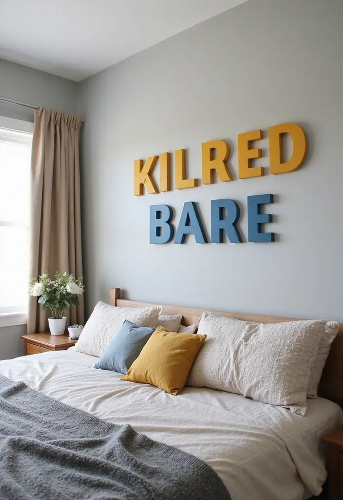 25 Big Boys Bedroom Ideas That Look Grown-Up but Still Fun - 15. Personalized Name Decor
