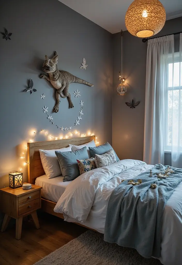 25 Boys Grey Bedroom Ideas That Feel Grown-Up and Cool - 13. Fantasy Realm