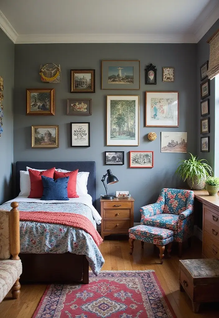 25 Boys Grey Bedroom Ideas That Feel Grown-Up and Cool - 15. Eclectic Mix