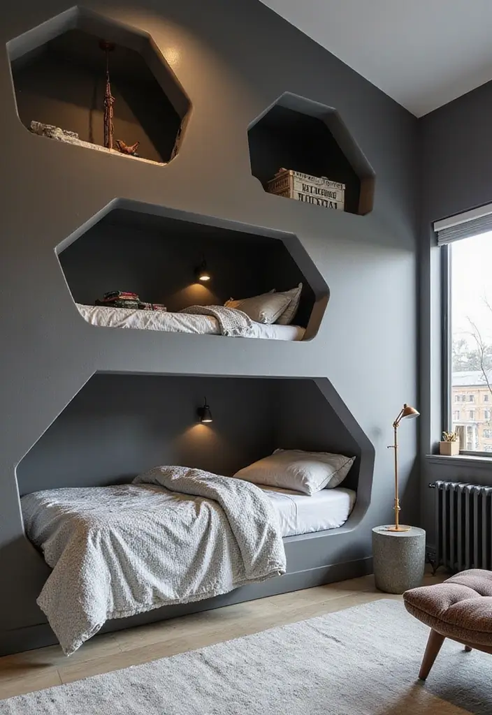 25 Boys Grey Bedroom Ideas That Feel Grown-Up and Cool - 22. Cool Structures