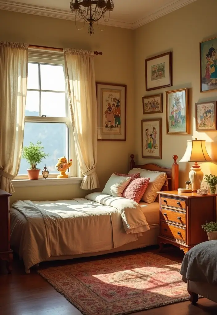 25 Disney Bedroom Ideas for Adults Who Never Stopped Dreaming - 18. Vintage Disney Characters