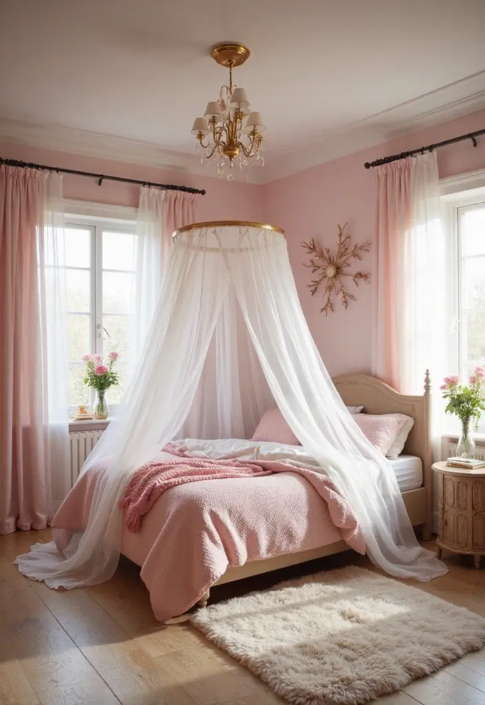 25 Girls Bedroom Ideas for Ages 8–10 That She’ll Absolutely Love - 18. Magical Fairytale Forest