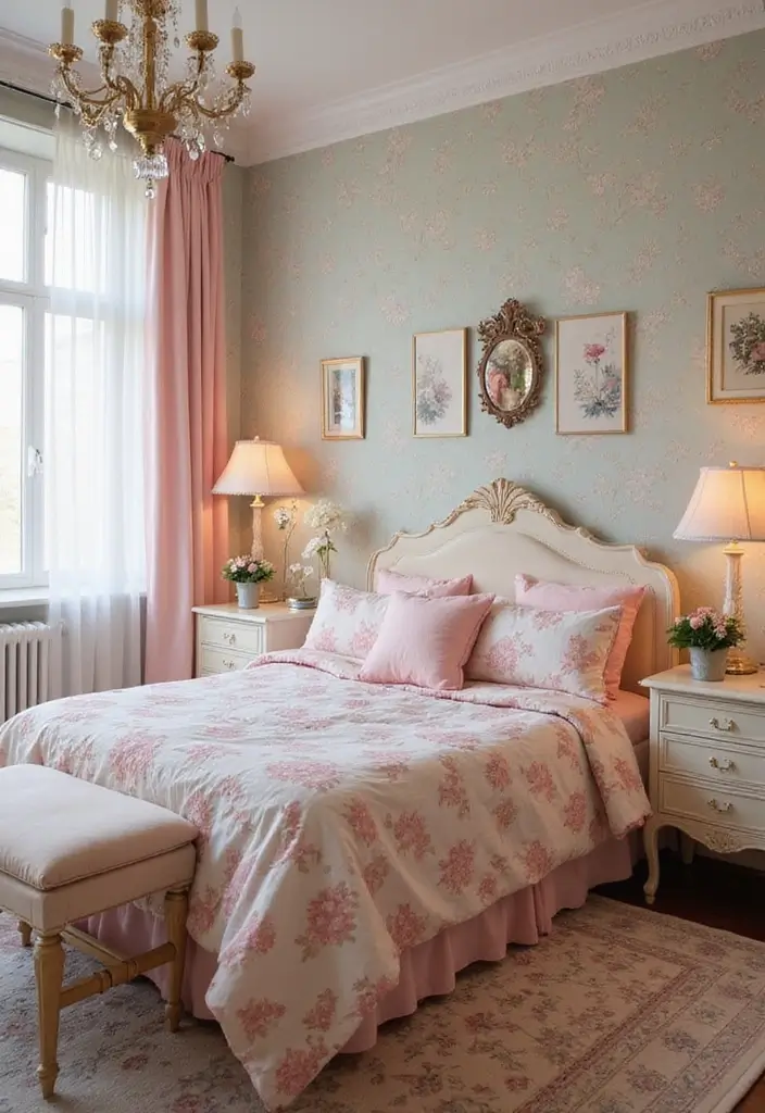 25 Girls Bedroom Ideas for Ages 8–10 That She’ll Absolutely Love - 24. Elegant Vintage Romance