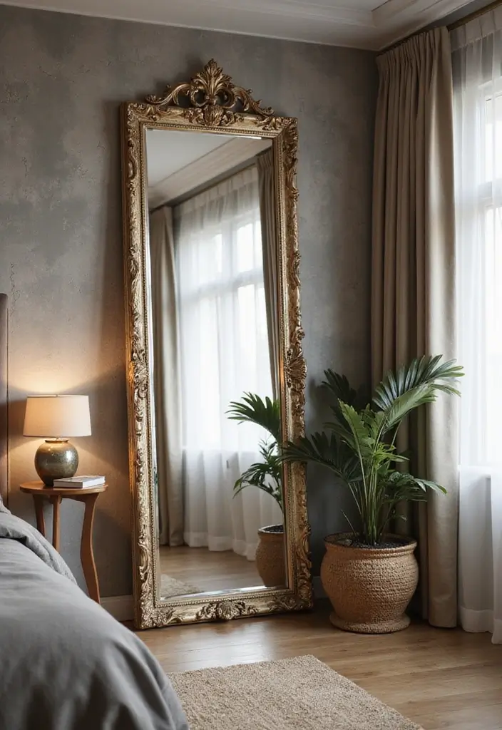 25 Husband and Wife Bedroom Ideas That Balance Both Styles - 11. Elegant Mirrors