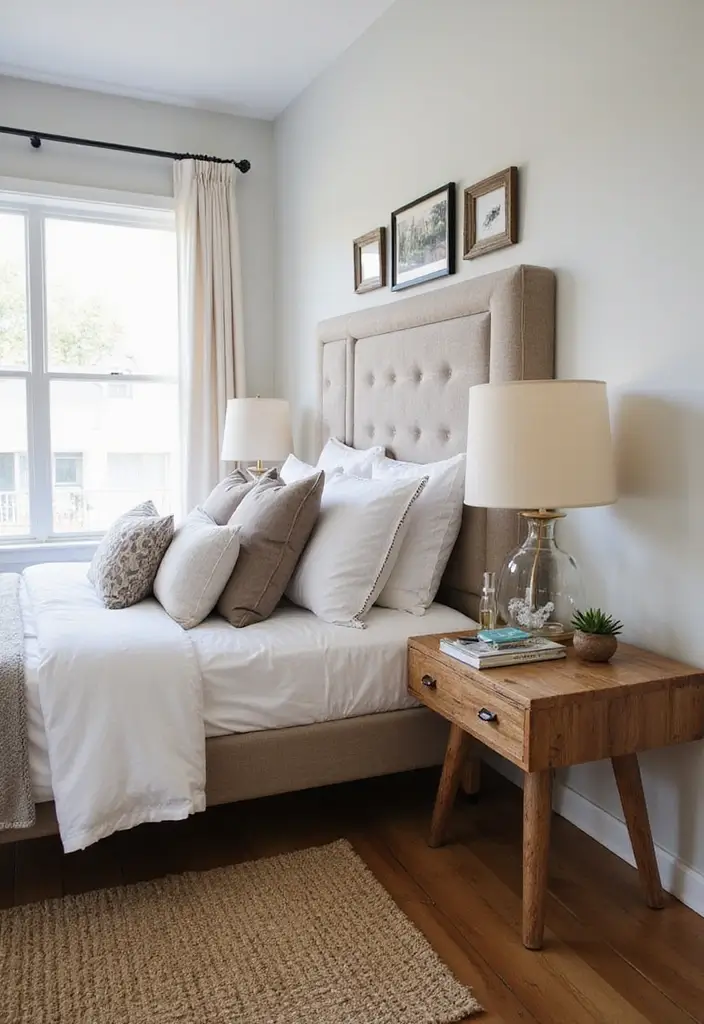 25 Husband and Wife Bedroom Ideas That Balance Both Styles - 15. Stylish Bedside Tables