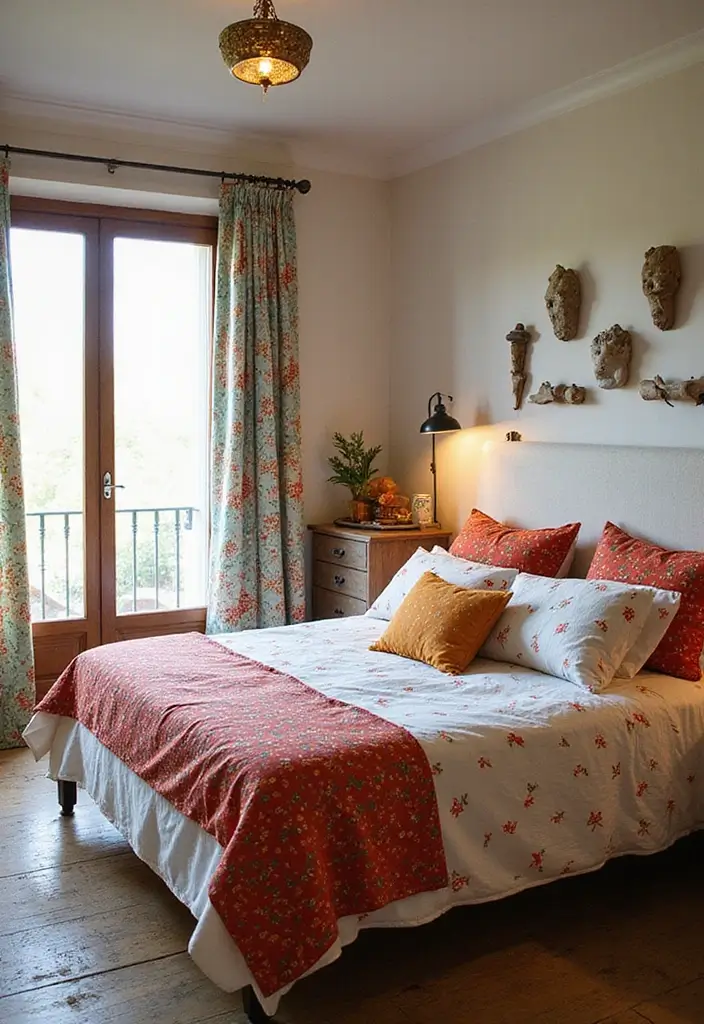 25 Husband and Wife Bedroom Ideas That Balance Both Styles - 20. Playful Patterns