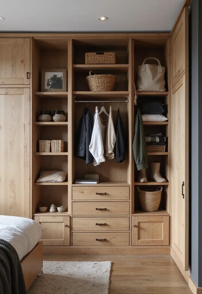 25 Husband and Wife Bedroom Ideas That Balance Both Styles - 7. Integrated Storage Solutions