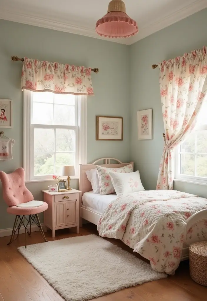 25 Kids Bedroom Paint Ideas That Make Walls Come Alive - 20. Charming Country Cottage