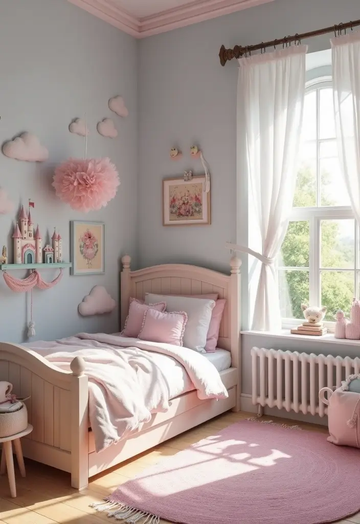 25 Kids Bedroom Paint Ideas That Make Walls Come Alive - 23. Fantasy Land