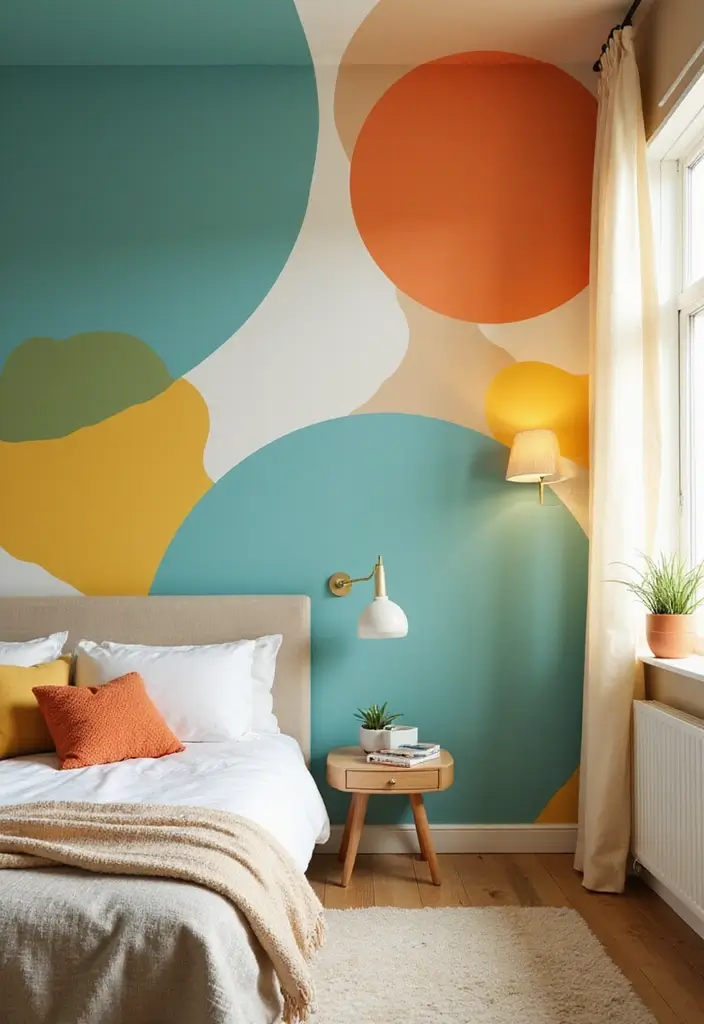 25 Kids Bedroom Paint Ideas That Make Walls Come Alive - 3. Bold Geometric Shapes